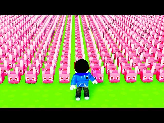 i Created An INFINITE Bunny Army in Pet Simulator X!!