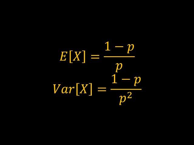 Mean and Variance of the Geometric Distribution