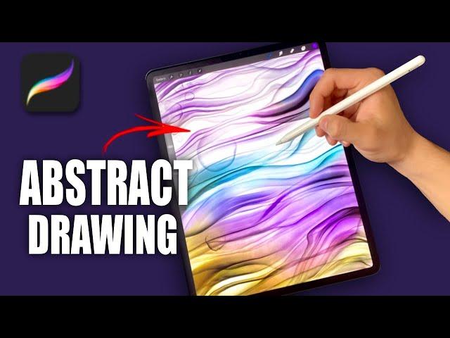 How To Draw Abstract Wallpaper on iPad in Procreate