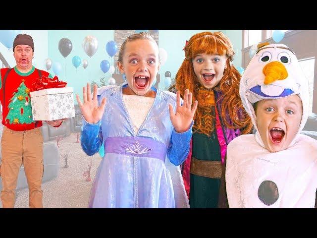 Frozen 2 - Elsa and Anna Give Olaf a Birthday Surprise!