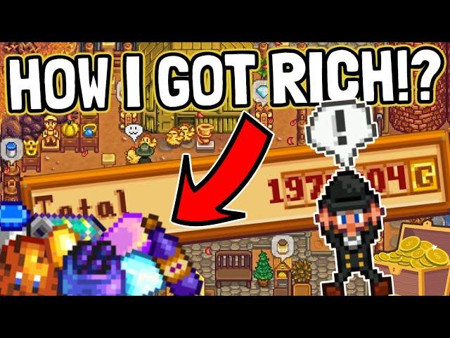 How I Make RIDICULOUS Money on my End Game Farm in Stardew Valley!