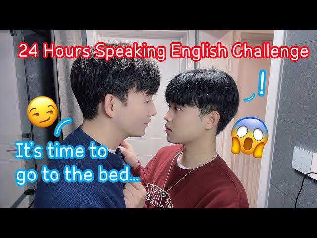 Speaking Only English For 24 Hours Challenge![Gay Couple Lucas&Kibo BL]