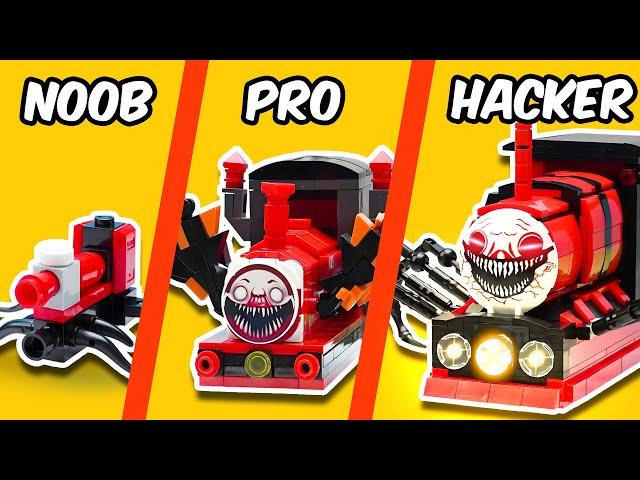 LEGO Choo Choo Charles: Noob - Pro - Hacker - God Choo Choo Train | FUNZ Bricks