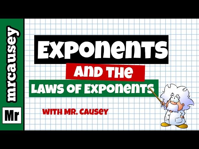 Exponents and the Laws of Exponents (Powers)