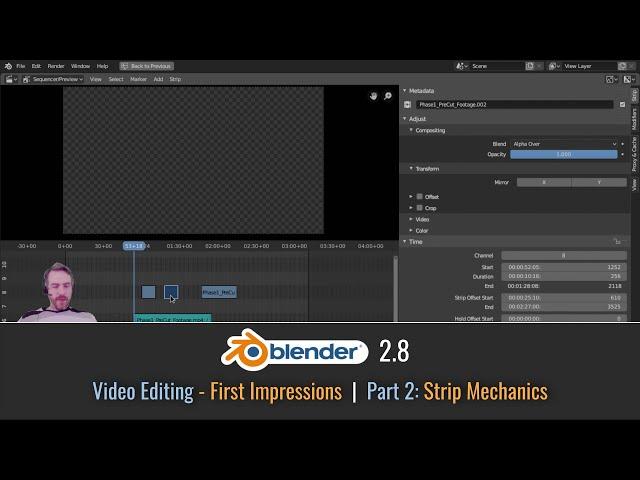 Video Editing in Blender 2.8 - First Impressions | Part 2: Strip Mechanics