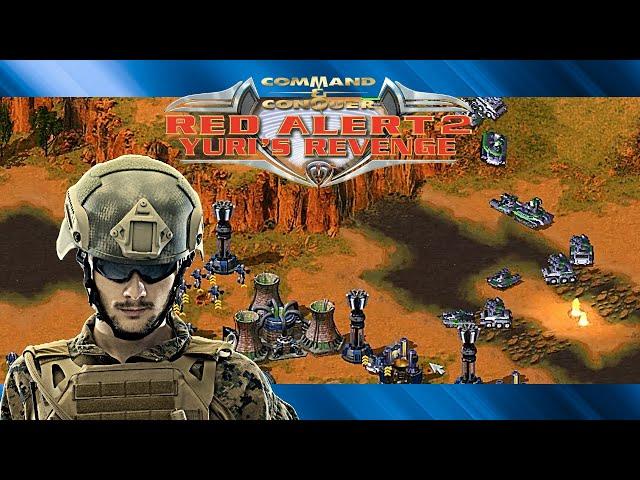 Red Alert 2: Squadleader's Highway | 1 vs 7 Brutal AI | Superweapons [On]