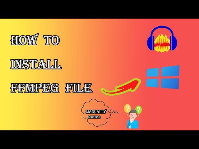 How to Install FFMPEG In Audacity | Fix Error importing FFMPEG Library Missing .