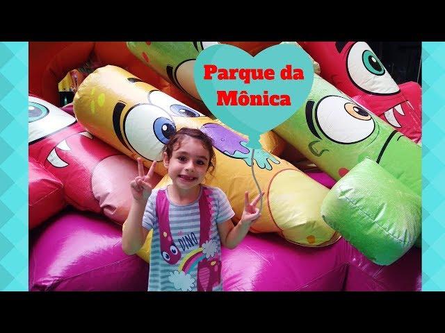 BRINCANDO NO PARQUE DA TURMA DA MÔNICA INFLÁVEL | CANAL DA PETRA