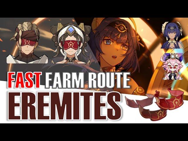 BEST Eremite Farming Route NEAR TELEPORTERS | Candace Dori Ascension Materials Genshin Impact