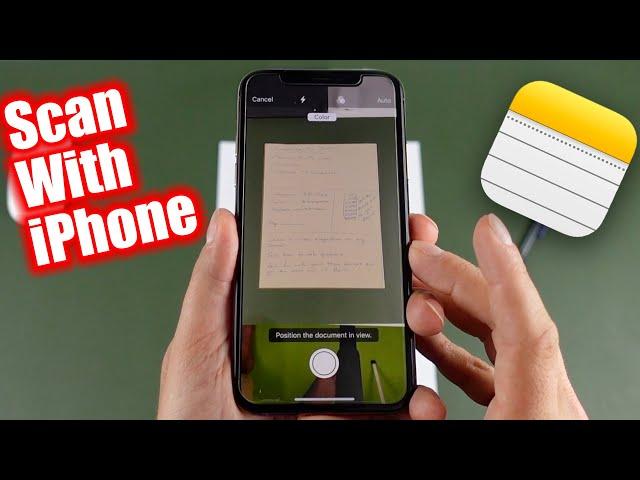 How To Scan Documents On iPhone, iPhone 11, 8, 6s, SE or iPad