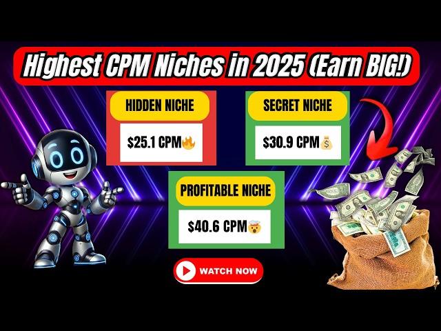 6 BEST CPM Niches to Make BIG Money on YouTube in 2025