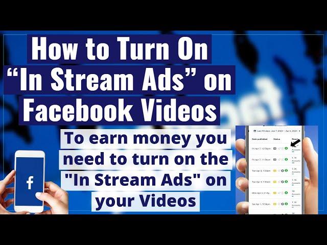 How to Turn on "In Stream Ads" on Facebook Page Videos