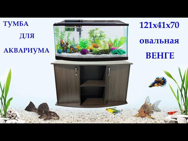 Обзор Подставки для аквариума ZooCool овальная 121x41x70 Венге