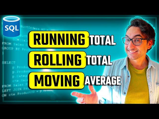 Running & Rolling Total | Moving & Rolling Average |  SQL Key Data Analysis Concepts