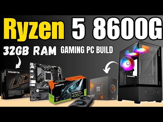 Ryzen 5 8600gwith Gigabyte B650mXPG 6000Mgz 32gb ram| 125k Gaming Pc Build