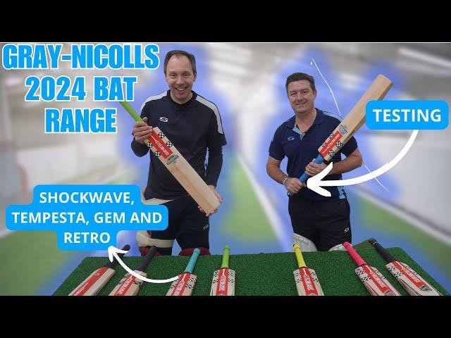 TESTING THE NEW Gray-Nicolls 2024 Cricket Bat Range | POWERSPOT, SHOCKWAVE, TEMPESTA & MORE