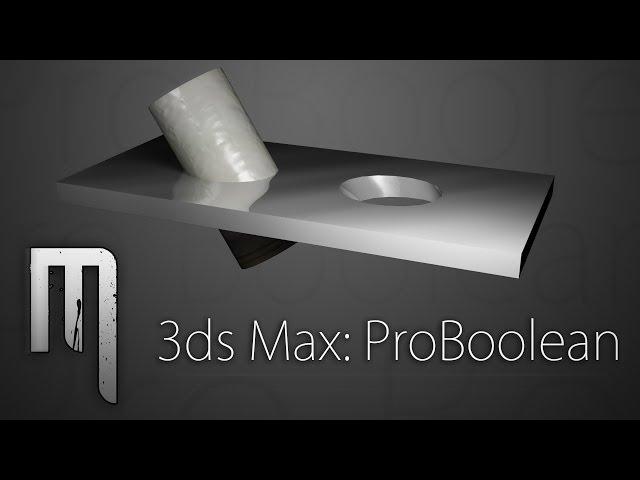 3ds Max -  ProBoolean Objekte |  German Tutorial