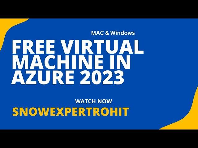 Free Virtual Machine in Azure