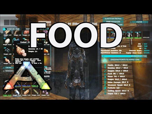 Food Stats in Ark Survival Evolved: How to and Tips