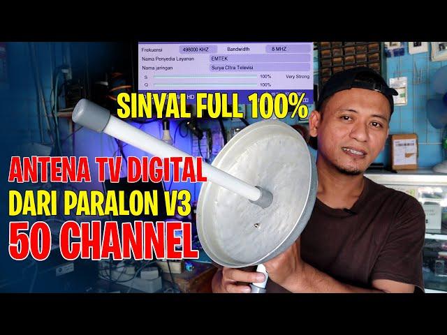 Cara membuat Antena tv digital outdoor sendiri dari paralon hasil terbaik