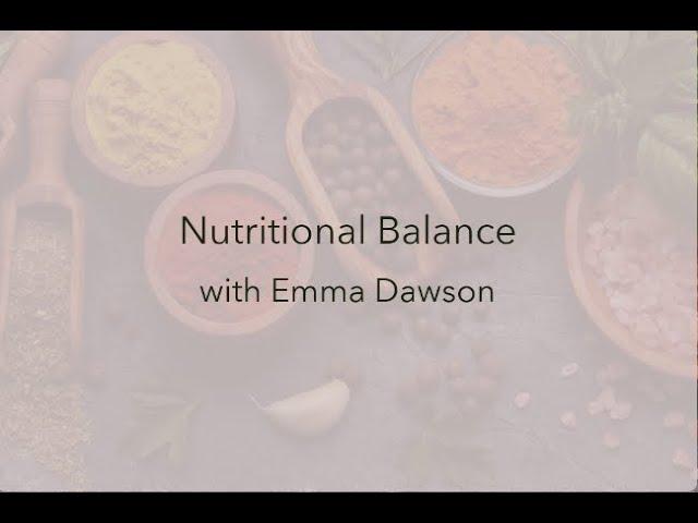 Emma Dawson - Nutritional Balance