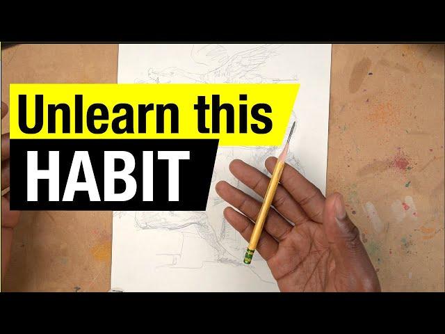 You can draw like the pros. First break this habit