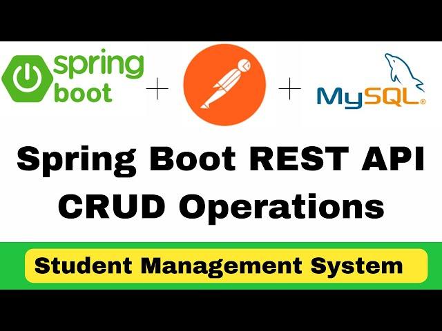 SpringBoot REST API CRUD Operations using Spring Data JPA | Postman | MySql #springboottutorial