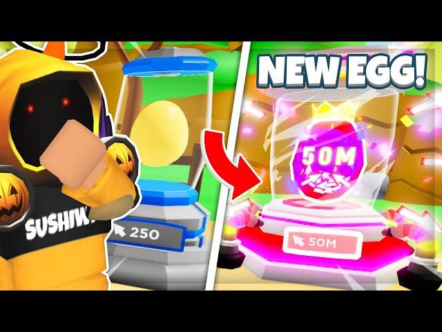  I OPENED THE 50M EGG AS A NOOB & GOT A LEGENDARY In Clicker Simulator!! (Roblox)