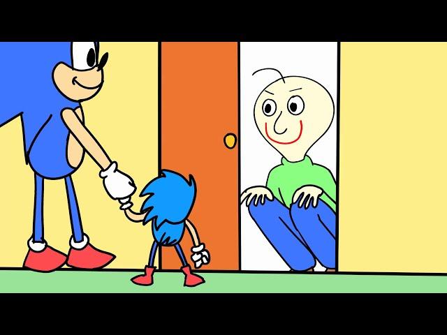 BALDIS BASICS ANIMATION | Sonic in the Game