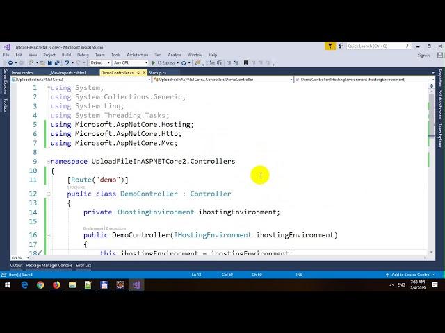 Upload File in ASP.NET Core 2 MVC