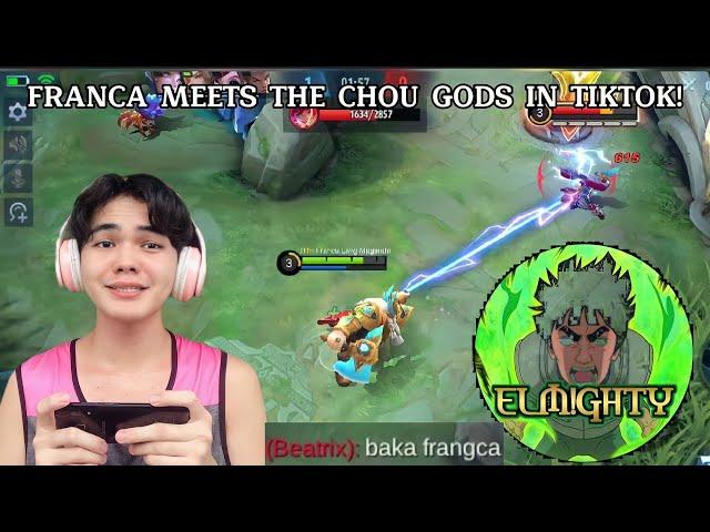 FRANCA MEETS THE CHOU GODS IN TIKTOK! (FRANCA HOOK AND BANANA KICK CONNECTION)