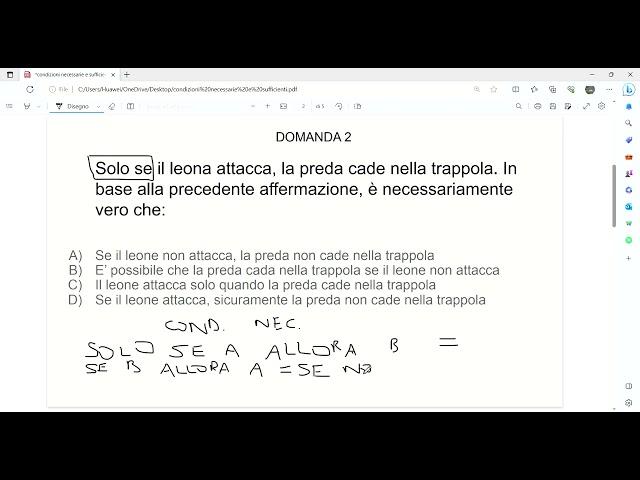 Quiz di Logica - Trucchi per rispondere bene a domande sulle condizioni necessarie e sufficienti