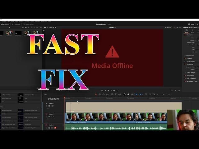 Fix Media Offline issue in Davinci Resolve 18, 17 (or 16) (NOT BY RE-LINKING)