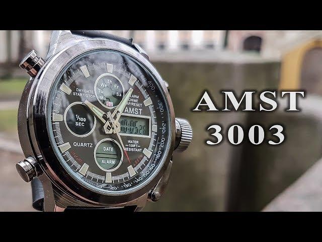 Amst 3003 double movement watch full review/ часы AMST 3003 часы обзор+настройка