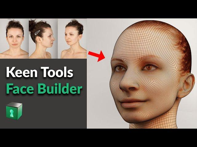 Blender Secrets - Reconstruct a Face / Head from just a few photos with Keen Tools Face Builder