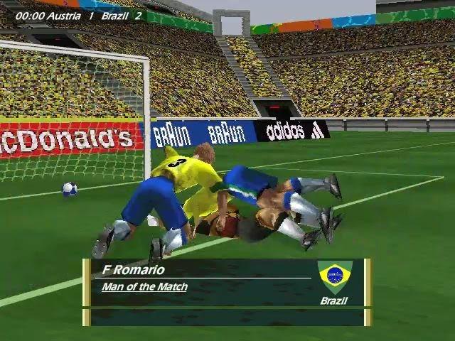 World Cup 98(EA Sports). pc game..World Cup Mode..Brazil Team.