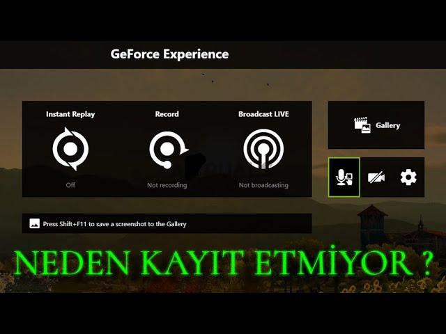 NVIDIA EXPERIANCE KAYIT NASIL YAPILIR SHADOW PLAY NEDEN ÇALIŞMAZ 2. BÖLÜM