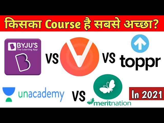 Top 5 learning app comparison|Byju's vs vedantu vs toppr vs unacademy vs meritnation|SNlearning