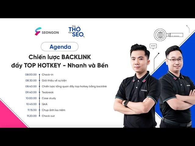 Livestream: Talkshow "Chiến lược BACKLINK đẩy TOP HOTKEY - Nhanh và Bền"