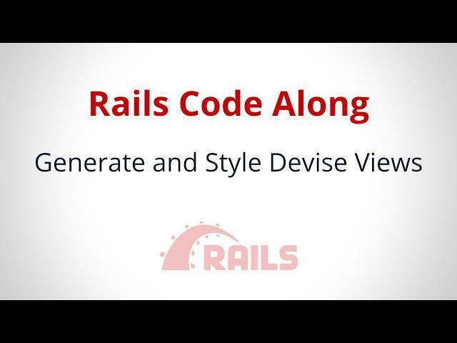 Generate and Style Devise Views