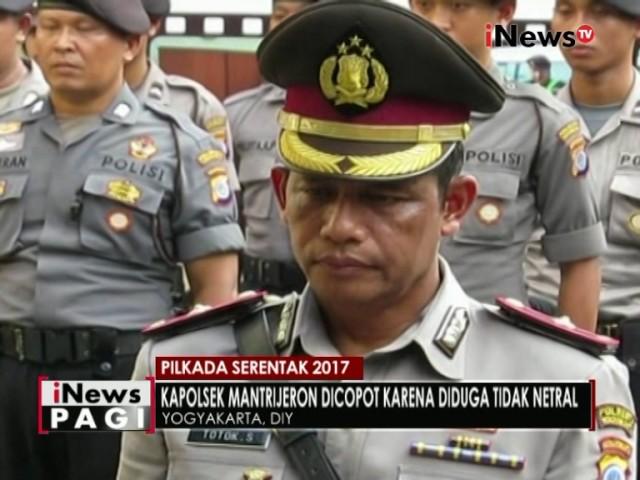 Seorang Kapolsek di Jogja dicopot dari jabatannya karna tidak netral - iNews Pagi 08/11