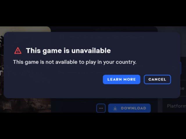 Fix Error This Game Is Not Available To Play In Your Country When Installing EA Play games(Xbox App)