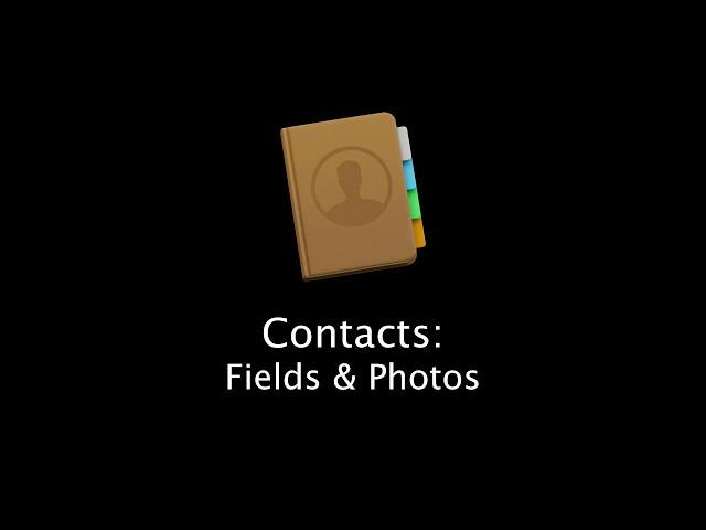 How to edit contact information and photos in the Mac Contacts App!