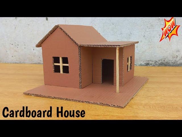 Build A Simple Cardboard House I DIY Cardboard House