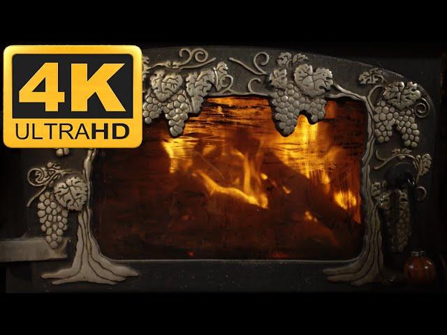 Intimate Vintage Fireplace Glow | Cozy Fireside Sounds in 4K