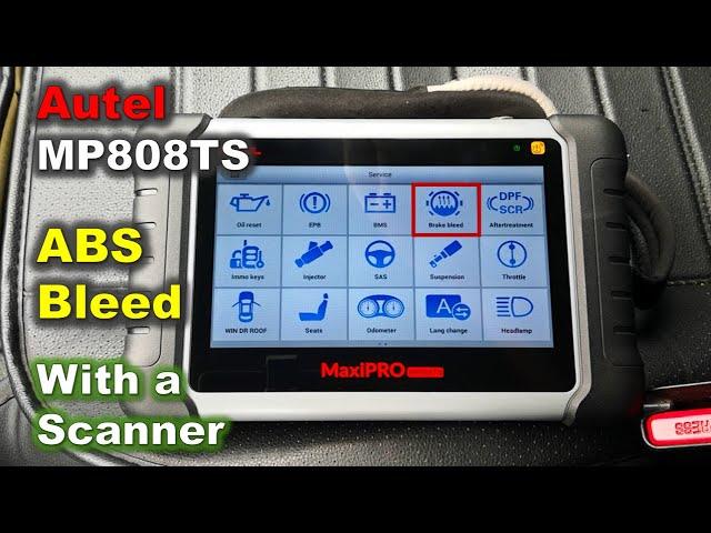 Autel Scanner: ABS modulator bleed / How to Get air out of ABS / Anti-lock brake system bleeding