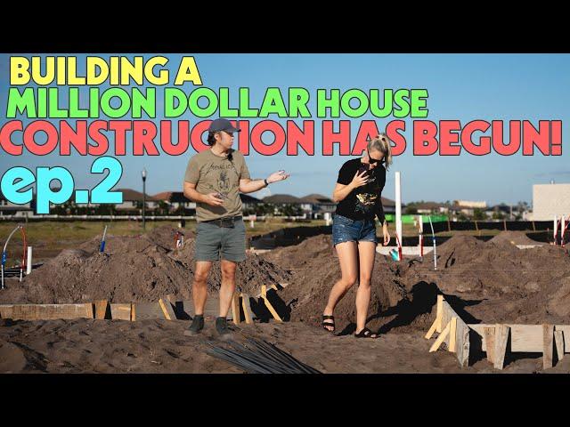 Building a Million Dollar House Ep 2: We Broke Ground! Also, We have Central Bug Control...