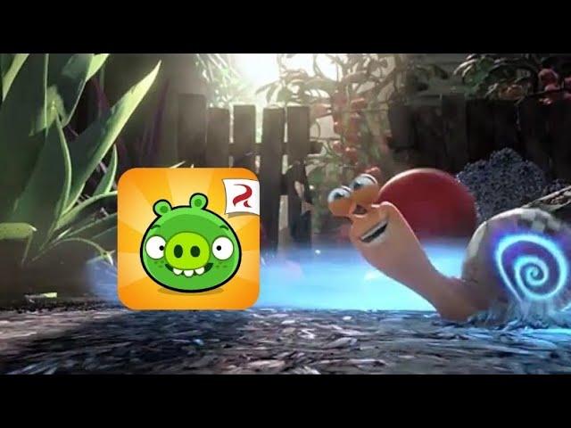 Turbo (2013) Snail vs Crows Scene But With The Bad Piggies Theme Song.