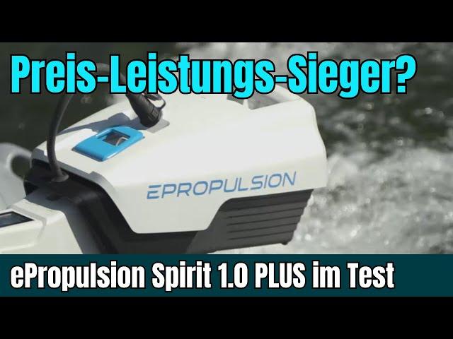 ePropulsion Spirit 1.0 PLUS | E-Motor für Schlauchboote | 1 kW (3 PS) Außenborder mit Batterie [DE]