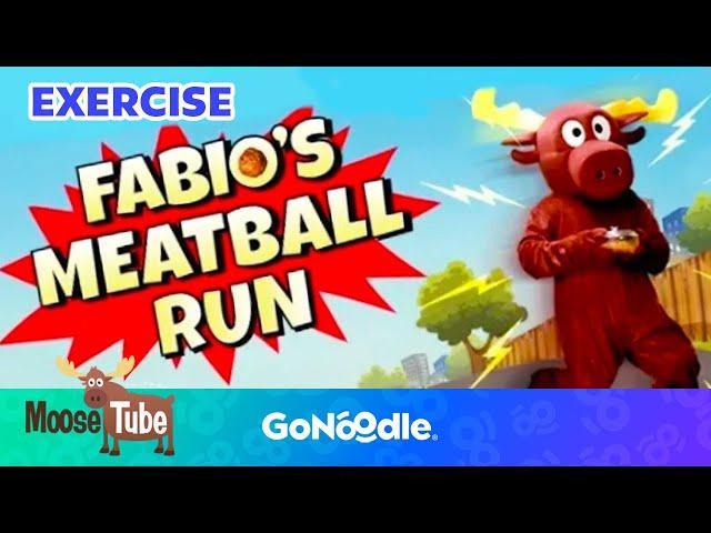 Fabio's Meatball Run | Activities For Kids | Exercise | GoNoodle